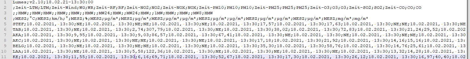 screenshot of notepad lumes